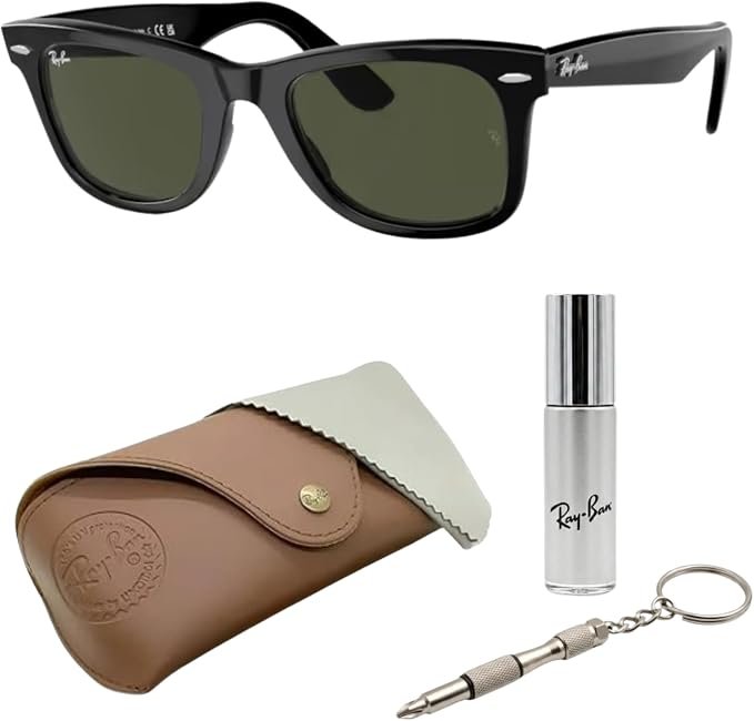 Ray-Ban RB2140 ORIGINAL WAYFARER CLASSIC Sunglasses with Official Kit