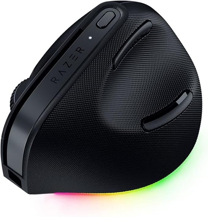 Ergonomic vertical wireless mouse