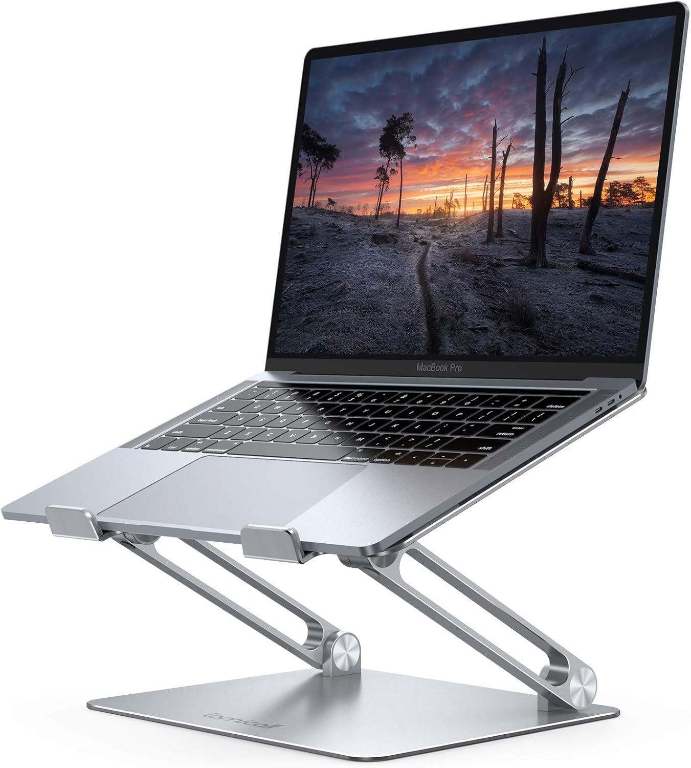 Adjustable heavy duty aluminum laptop riser