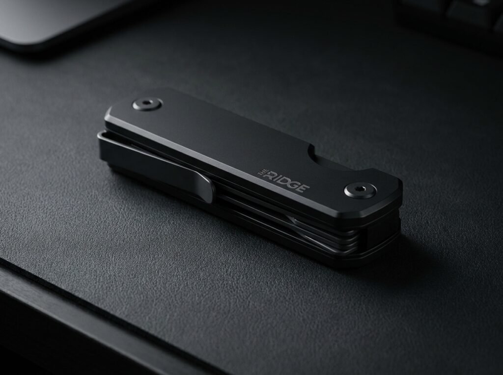 The Ridge metal key organizer with pocket clip