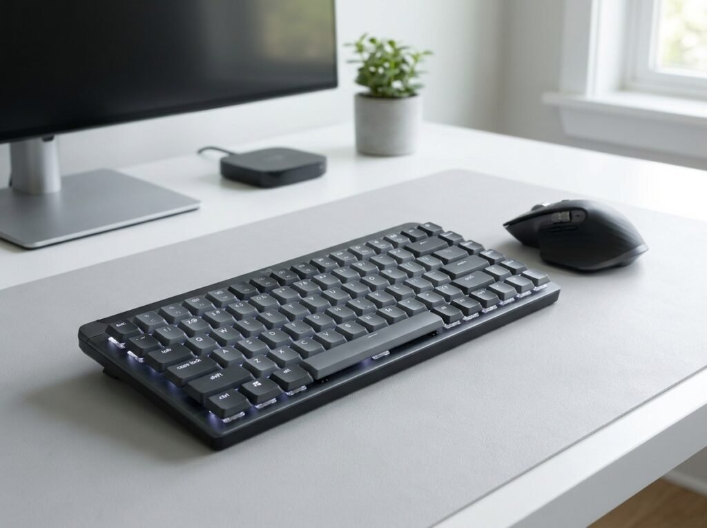 Logitech MX Mechanical Mini low-profile keyboard for minimalist setups