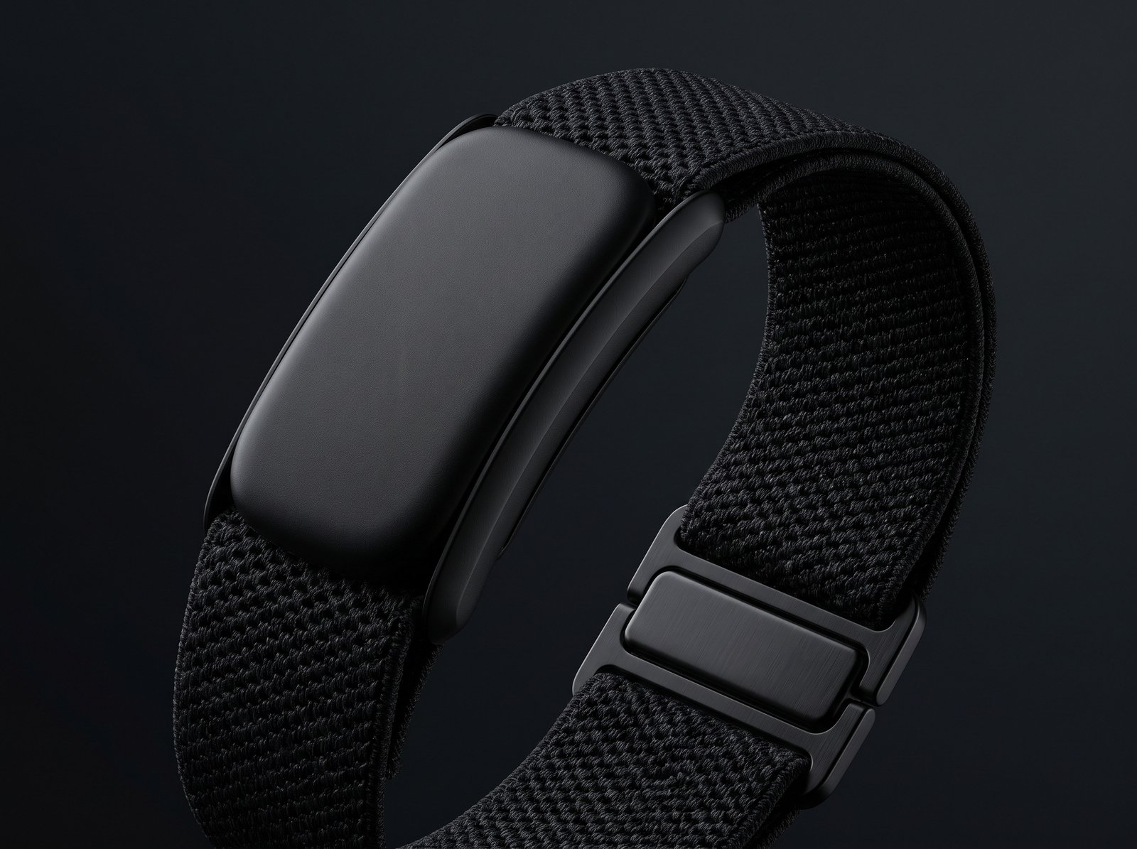 WHOOP 5.0 screenless fitness tracker with black SuperKnit band
