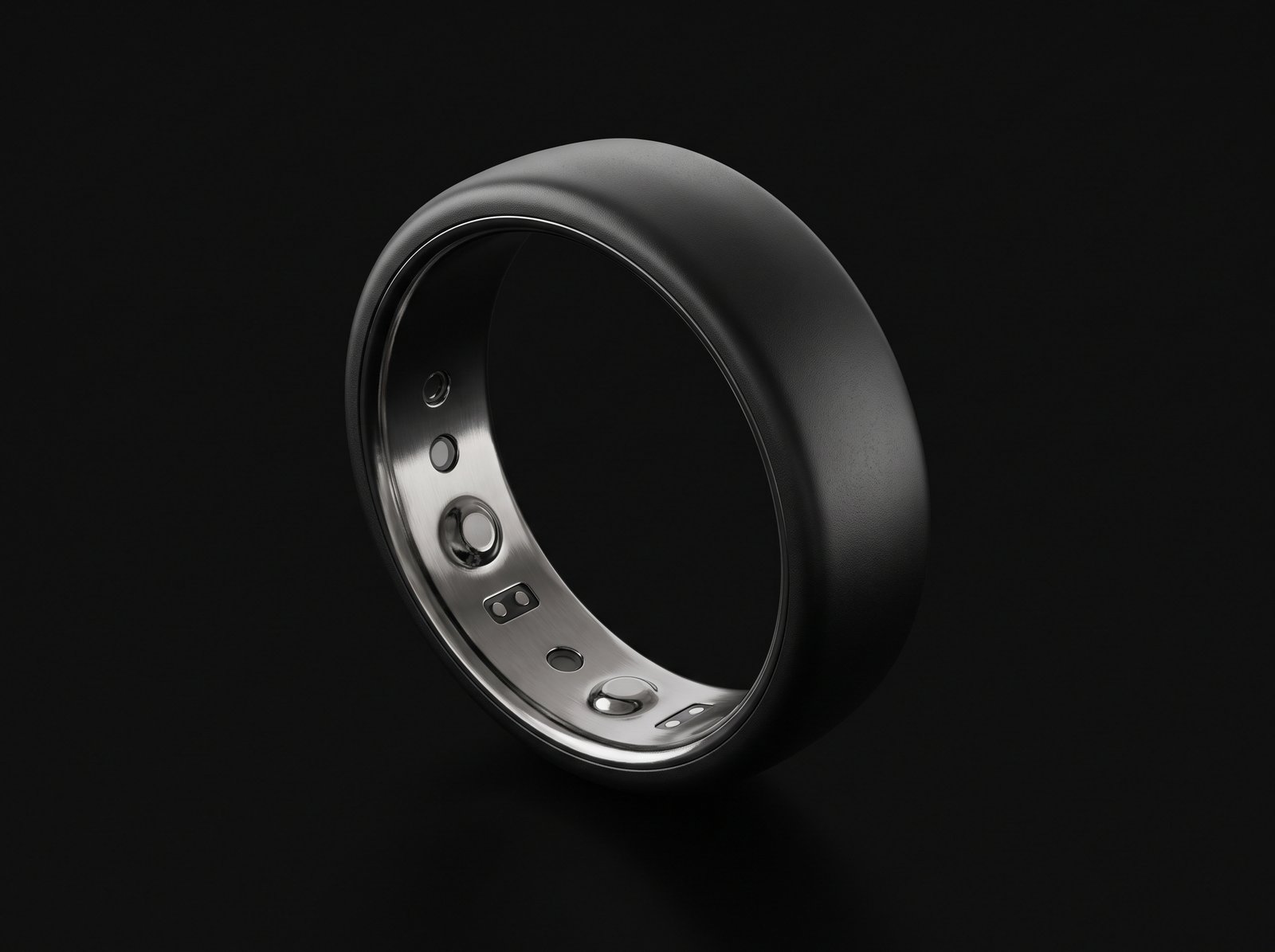Oura Ring 5 smart ring in Stealth black finish
