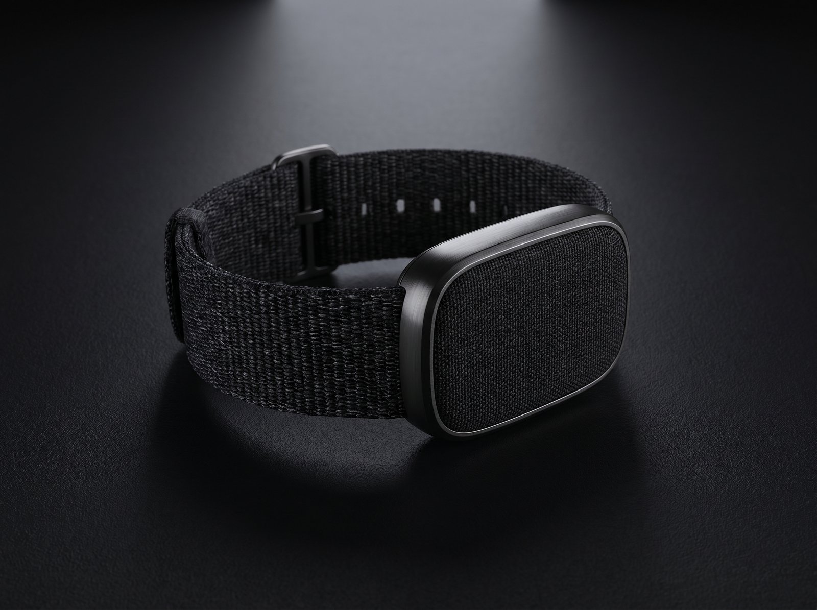 Polar Loop screenless fitness tracker with black SoftWeave band