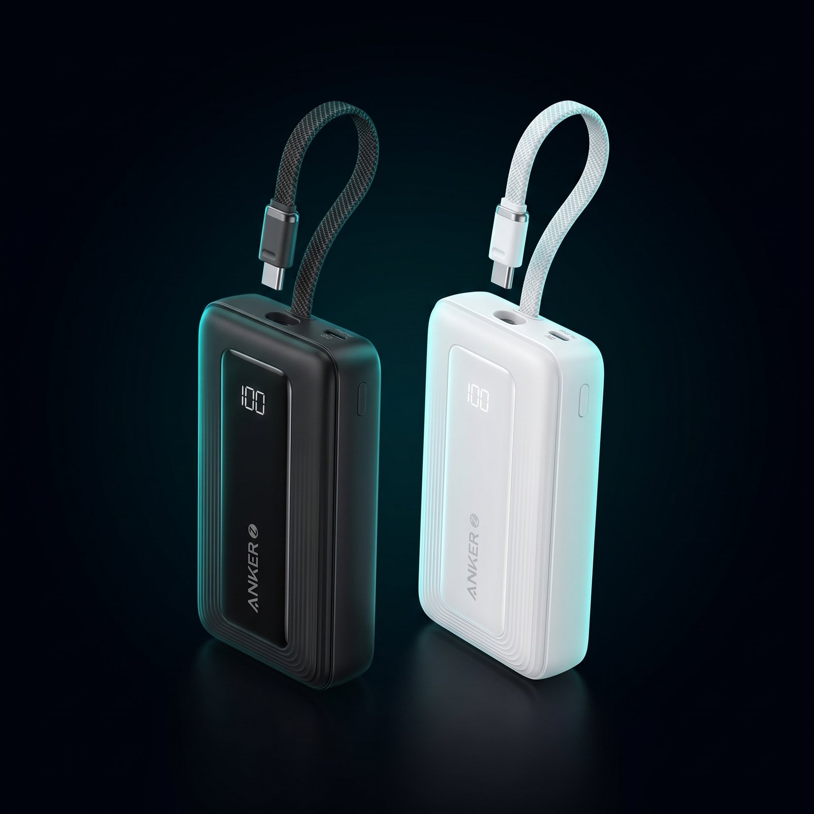 Anker Nano A1259 power bank with built-in USB-C cable