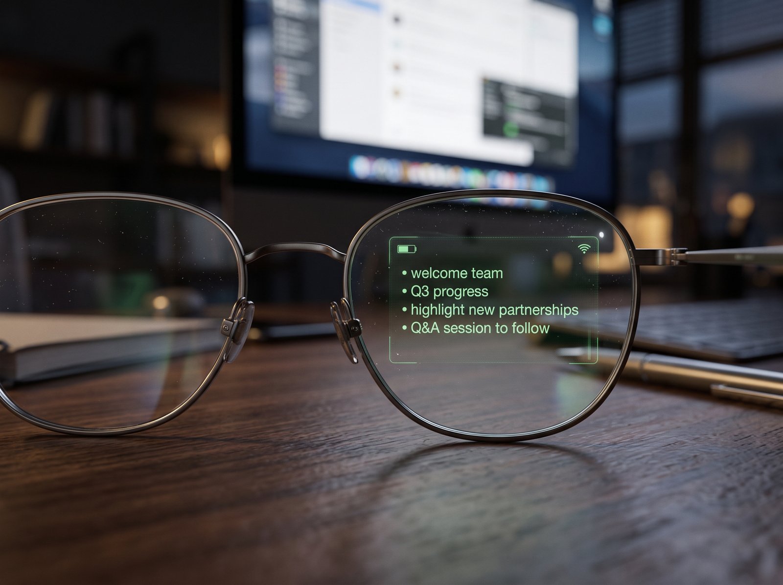 Even Realities G1 minimalist smart glasses with integrated visual display